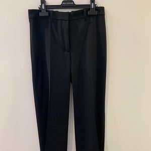 Balenciaga womens black dress pants, straight leg, Size 2 wool/stretch fabric.